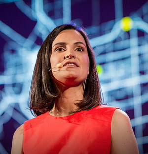 Catherine Crump delivering TED Talk