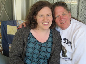 Marisa Gonzalez '05 and Karen Narita